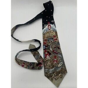 Tabasco Hot Sauce Hollywood Novelty Silk Tie Men's Made In USA Vintage 59 In